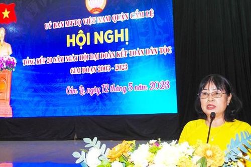Đà Nẵng: Mặt trân quận Cẩm Lệ tổng kết 20 năm Ngày hội Đại đoàn kết toàn dân tộc