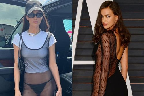 Irina Shayk chuộng mốt xuyên thấu