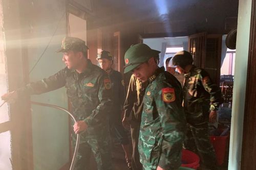 Quảng Ngãi: Dập tắt vụ cháy tại trường học trên địa bàn thị xã Đức Phổ