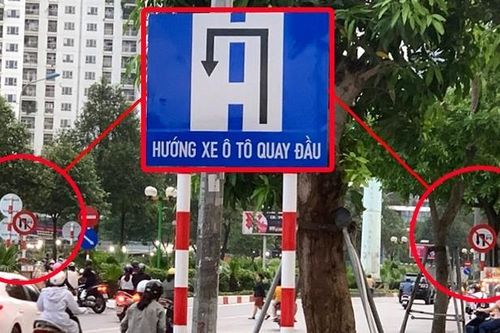 Thực hư 2 biển báo cấm - cho phép đặt cùng chỗ gây hoang mang ở Hà Nội