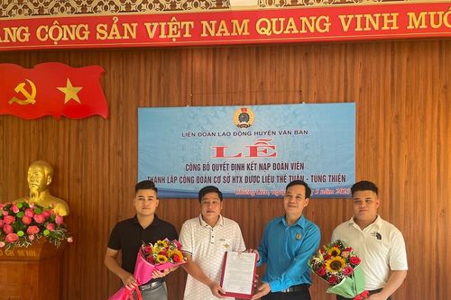 Ra mắt thành lập công đoàn cơ sở hợp tác xã đầu tiên tại huyện Văn Bàn