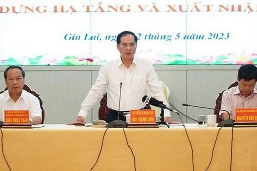 Bộ trưởng Bộ Ngoại giao Bùi Thanh Sơn tháo gỡ khó khăn, vướng mắc các dự án tại Gia Lai