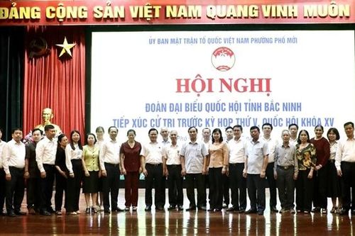 Đoàn Đại biểu Quốc hội tỉnh Bắc Ninh tiếp xúc cử tri phường Phố Mới, thị xã Quế Võ