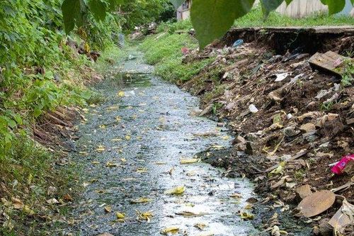 Các kênh nước ô nhiễm, tràn ngập rác thải ở Hà Nội