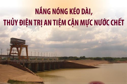 Nắng nóng kéo dài, thủy điện Trị An tiệm cận mực nước chết