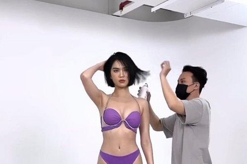 Hậu trường chụp 'nóng rực' của 'nữ hoàng nội y'