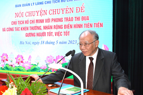 Ban Quản lý Lăng Chủ tịch Hồ Chí Minh tổ chức nói chuyện chuyên đề về Bác Hồ