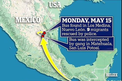 52 người di cư Mexico bị bắt cóc khi đang trên hành trình đến Mỹ