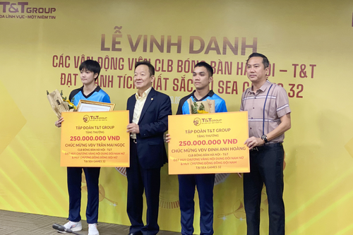 SEA Games 32: Bóng bàn Việt Nam nhận thưởng lớn từ Tập đoàn T&T