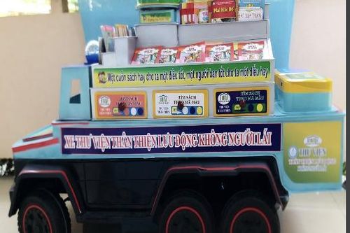 Học sinh Đồng Tháp sáng tạo xe thư viện thân thiện lưu động