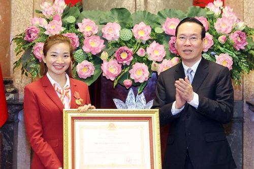 Chủ tịch nước Võ Văn Thưởng biểu dương cá nhân tiêu biểu của đoàn Thể thao Việt Nam