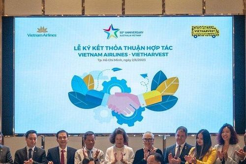 Vietnam Airlines cùng VietHarvest quyên góp các suất ăn hàng không