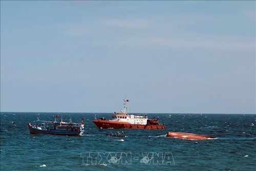 Bình Thuận: Tích cực tìm kiếm ngư dân mất tích trên biển