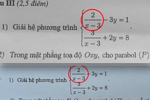 Đề thi toán vào lớp 10 Hà Nội bị mờ, Sở GD-ĐT chấp nhận cả 'phương án dấu âm'