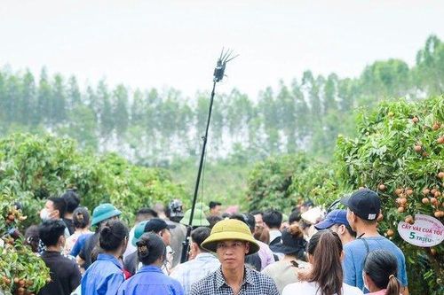 Biển người nô nức tham dự chương trình du lịch Lục Ngạn mùa vải chín