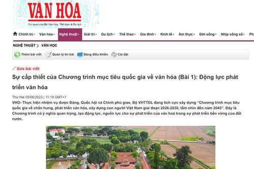 Đẩy mạnh công tác truyền thông chính sách ngành VHTTDL