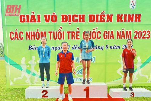 VĐV Thanh Hóa giành 5 huy chương tại Giải vô địch điền kinh các nhóm tuổi trẻ quốc gia 2023