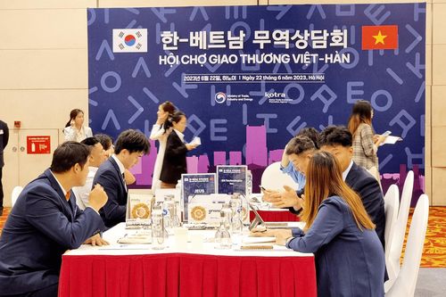 Gần 1.000 cuộc trao đổi diễn ra tại Hội chợ giao thương Việt - Hàn