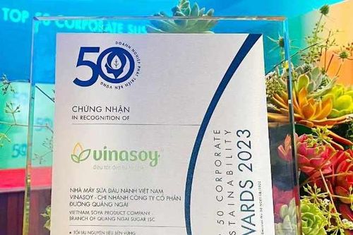 Nhờ tối ưu hóa nguyên liệu, Vinasoy vào 'Top 50 doanh nghiệp phát triển bền vững tiêu biểu 2023'