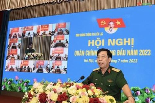 Hội nghị Quân chính Binh chủng Thông tin liên lạc 6 tháng đầu năm 2023
