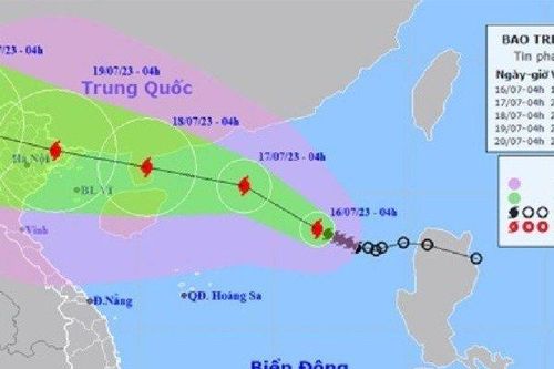 Bão số 1 tăng cấp, dự báo hướng về miền Bắc nước ta