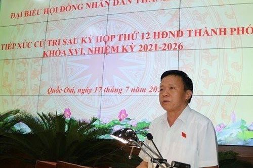Cử tri Quốc Oai kiến nghị nhiều vấn đề đời sống dân sinh