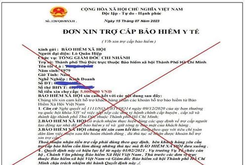 Đà Nẵng cảnh báo tình trạng lừa đảo nhận tiền trợ cấp bảo hiểm y tế qua… facebook!