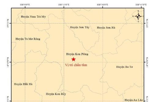 Kon Tum: Liên tiếp xảy ra động đất tại huyện Kon Plông
