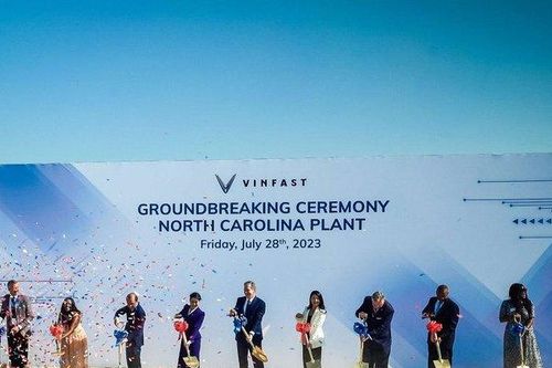 VinFast chính thức khởi công nhà máy xe điện đầu tiên tại nước Mỹ
