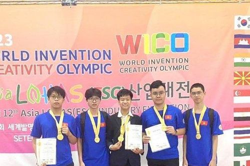 Nhóm học sinh Việt Nam giành huy chương vàng tại WICO 2023