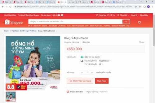 So sánh giá, giá tốt hôm nay 2/8/2023: Đồng hồ định vị trẻ em Mykid Viettel ở đâu giá tốt?