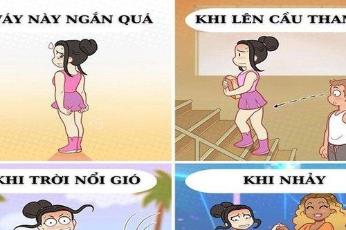 Váy ngắn đẹp đấy nhưng nỗi khổ này ai thấu