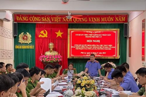 Kiểm tra việc chấp hành pháp luật trong xác minh sơ bộ tố giác, tin báo về tội phạm