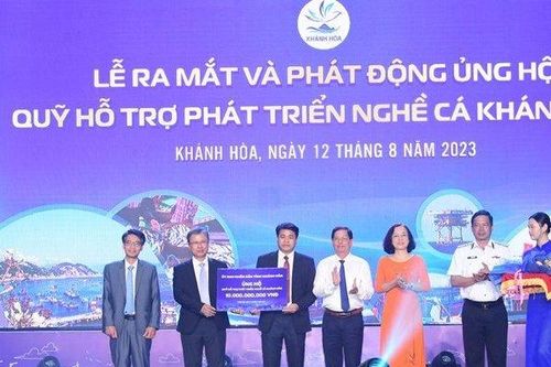 Hơn 26 tỷ đồng ủng hộ Quỹ hỗ trợ phát triển nghề cá Khánh Hòa