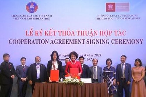 Ký kết hợp tác giữa Liên đoàn Luật sư Việt Nam và Hiệp hội Luật sư Singapore
