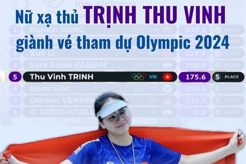 Xạ thủ Trịnh Thu Vinh giành vé tham dự Olympic 2024