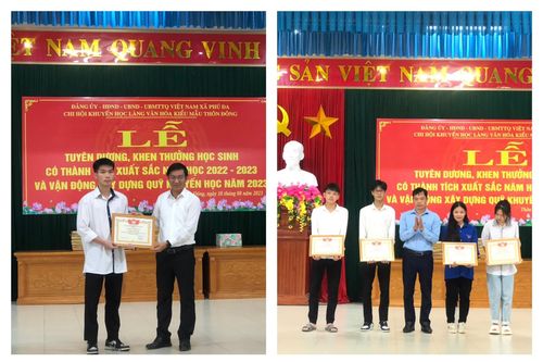 Vĩnh Phúc: Thôn Đông (Phú Đa - Vĩnh Tường) khen thưởng học sinh có thành tích xuất sắc năm học 2022- 2023