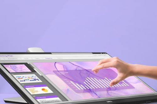 Dell giới thiệu màn hình cảm ứng 10 điểm, chân đế xoay 60 độ