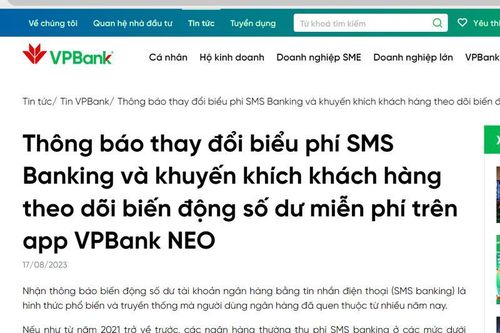 Ngân hàng đua nhau tăng phí sms, người tiêu dùng thông minh phải làm gì?
