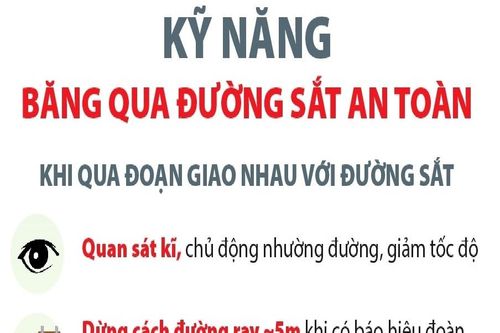 Kỹ năng băng qua đường sắt an toàn