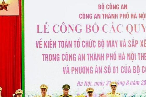 Công an Hà Nội giảm 4 đơn vị cấp phòng
