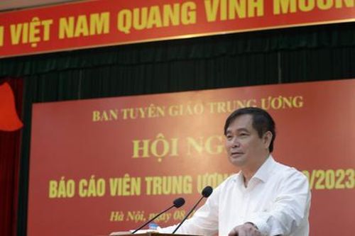 Hội nghị trực tuyến báo cáo viên tháng 9/2023
