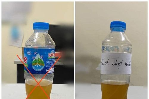 Uống nhầm thuốc diệt kiến đựng trong chai nước lọc