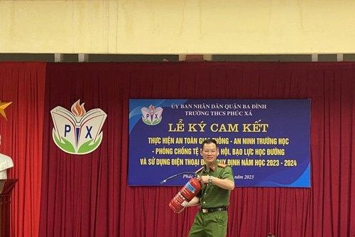 Học sinh phải được giáo dục phòng cháy từ trong nhà trường