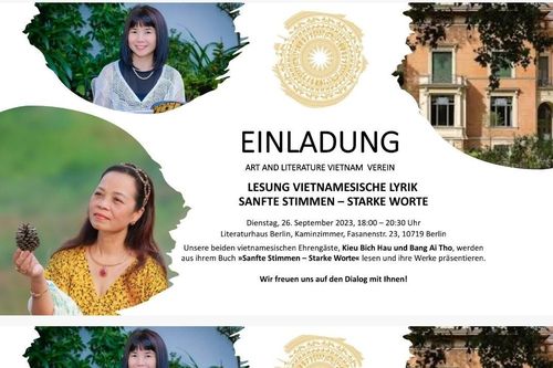 'Tiếng nói dịu dàng – Từ ngữ mạnh mẽ' - thơ Việt tại Berlin (Đức)