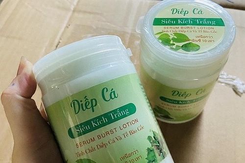 Thu hồi, tiêu hủy lô mỹ phẩm Serum Burst Lotion không rõ nguồn gốc xuất xứ