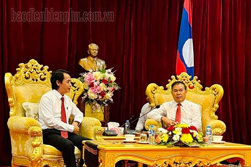 Ban Tuyên giáo Tỉnh ủy Điện Biên thăm, làm việc tại 3 tỉnh Bắc Lào