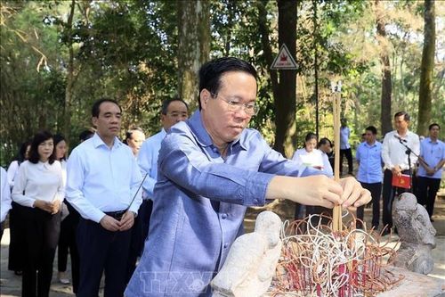 Chủ tịch nước dâng hương tại Khu di tích quốc gia đặc biệt Tân Trào