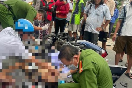 Xe khách lấn làn, tông người đi xe máy tử vong