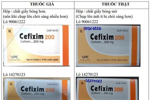 Sở Y tế Khánh Hòa: Thông báo mẫu thuốc Cefixim 200 giả